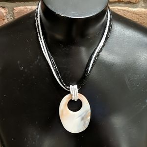Shell and beaded necklace